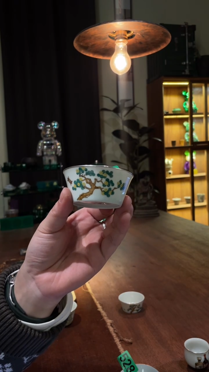 包银摇钱树大号杯..529