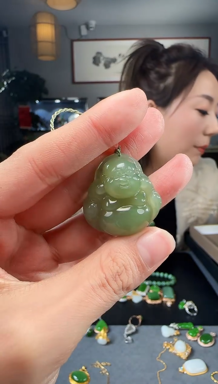 【闪购商品】和田玉吊坠(不含链)未镶嵌1