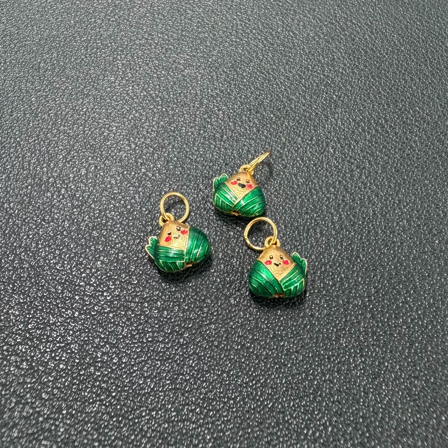 吊坠925银 “粽意你”s925银镶嵌小滴溜  多样性发货x1件