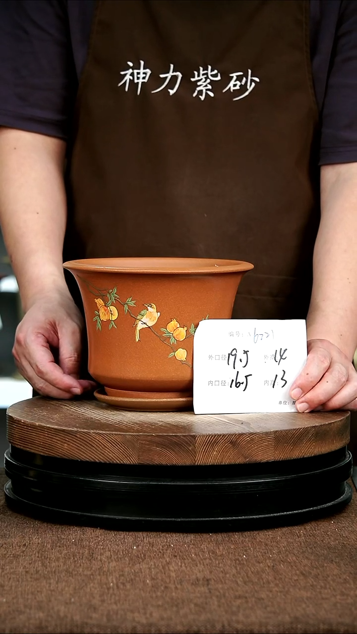 紫砂花盆花卉园艺6221+Z