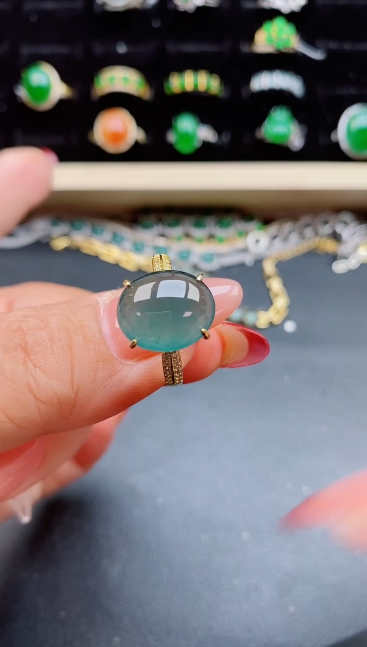 【闪购商品】翡翠戒指银S925镶嵌1321321