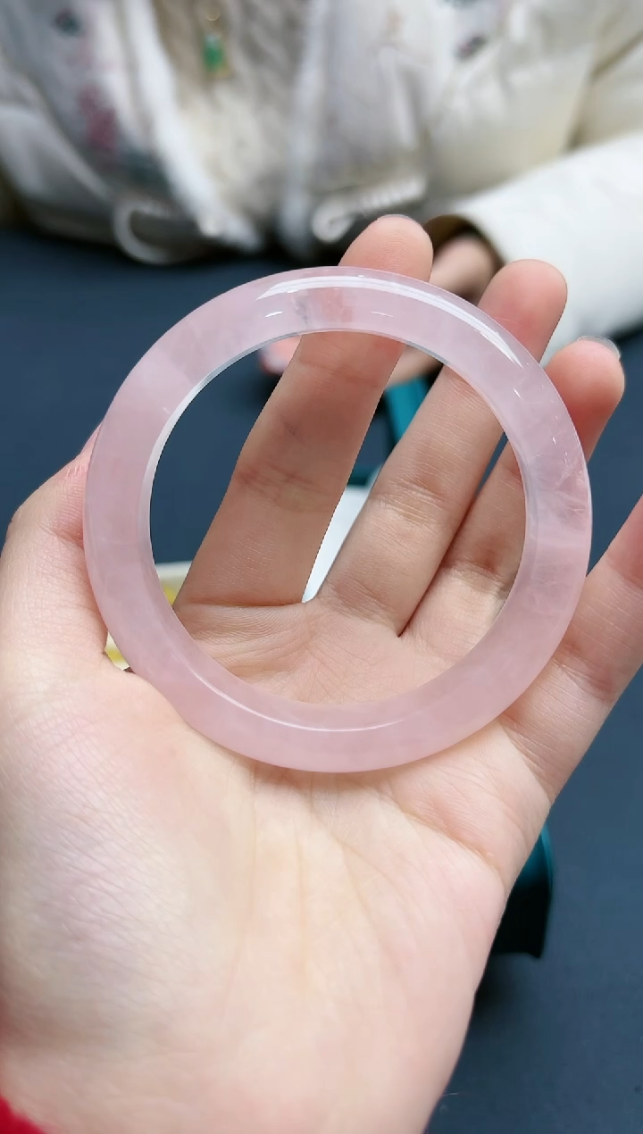 【闪购商品】水晶手镯未镶嵌粉水晶59#手镯*1 ZD