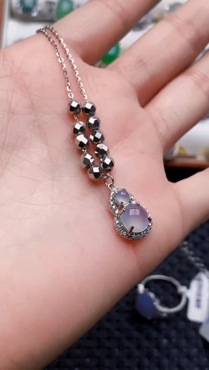 银S925镶嵌戒指翡翠8660