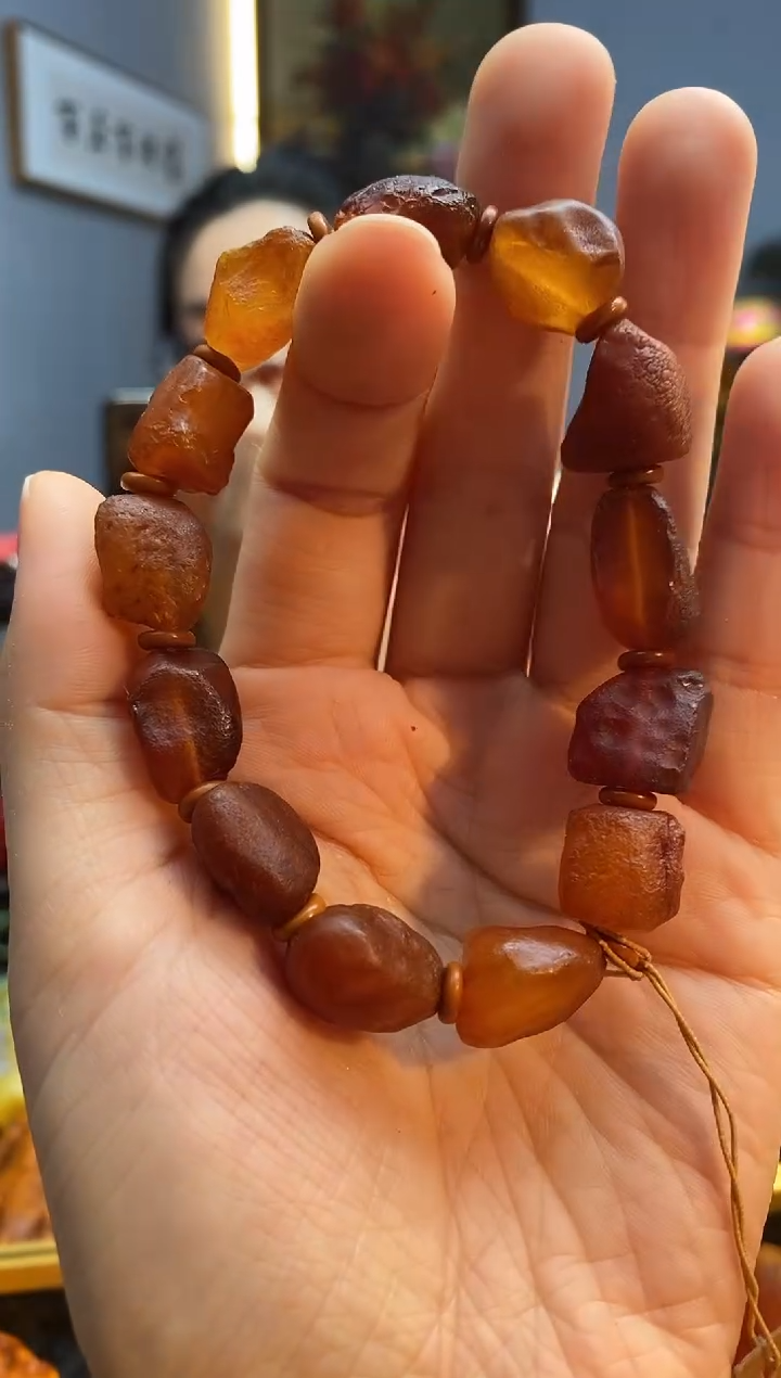 手链琥珀未镶嵌手串