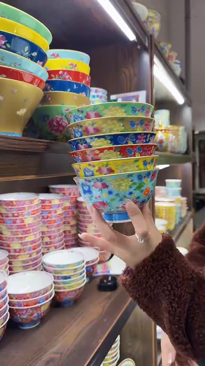 【闪购商品】瓷片5英寸饭碗6个景德镇餐具