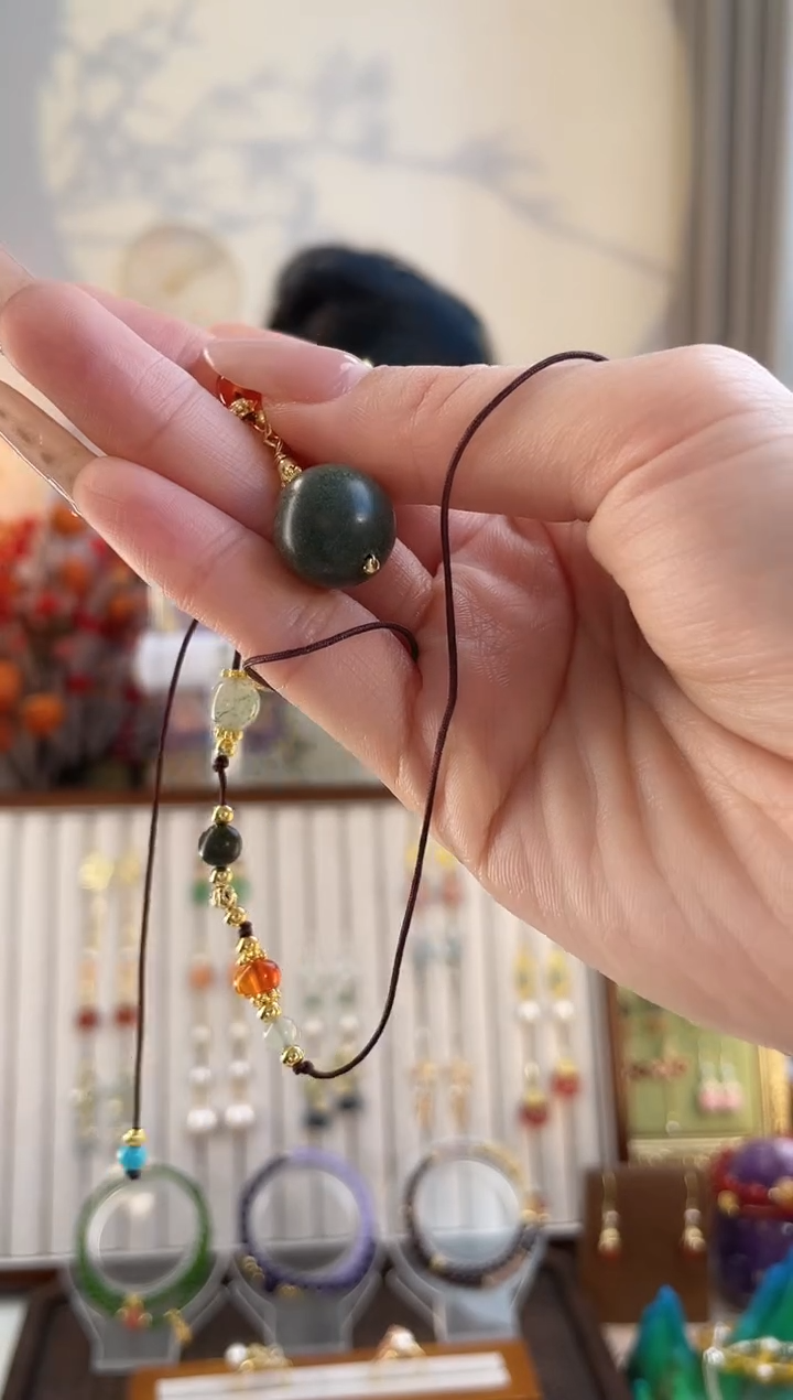 铜合金无铜合金无绿色合香珠项链