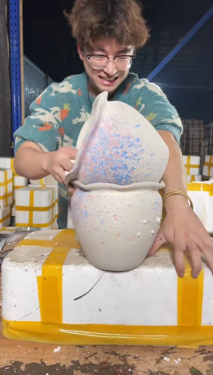 紫砂花盆宜兴紫砂粗陶花盆19.8/6