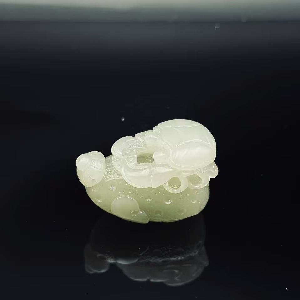 和田玉八方来财手把2144