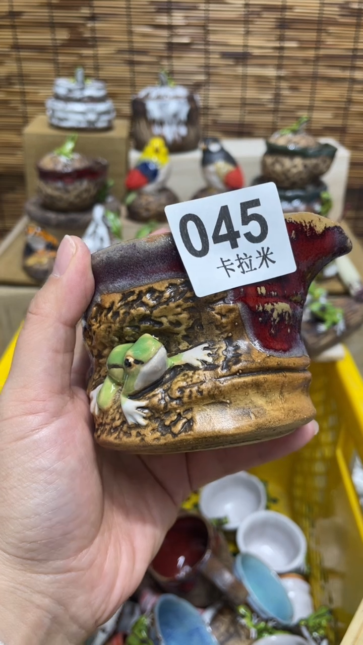 诚*信045精美粗陶手工柴烧