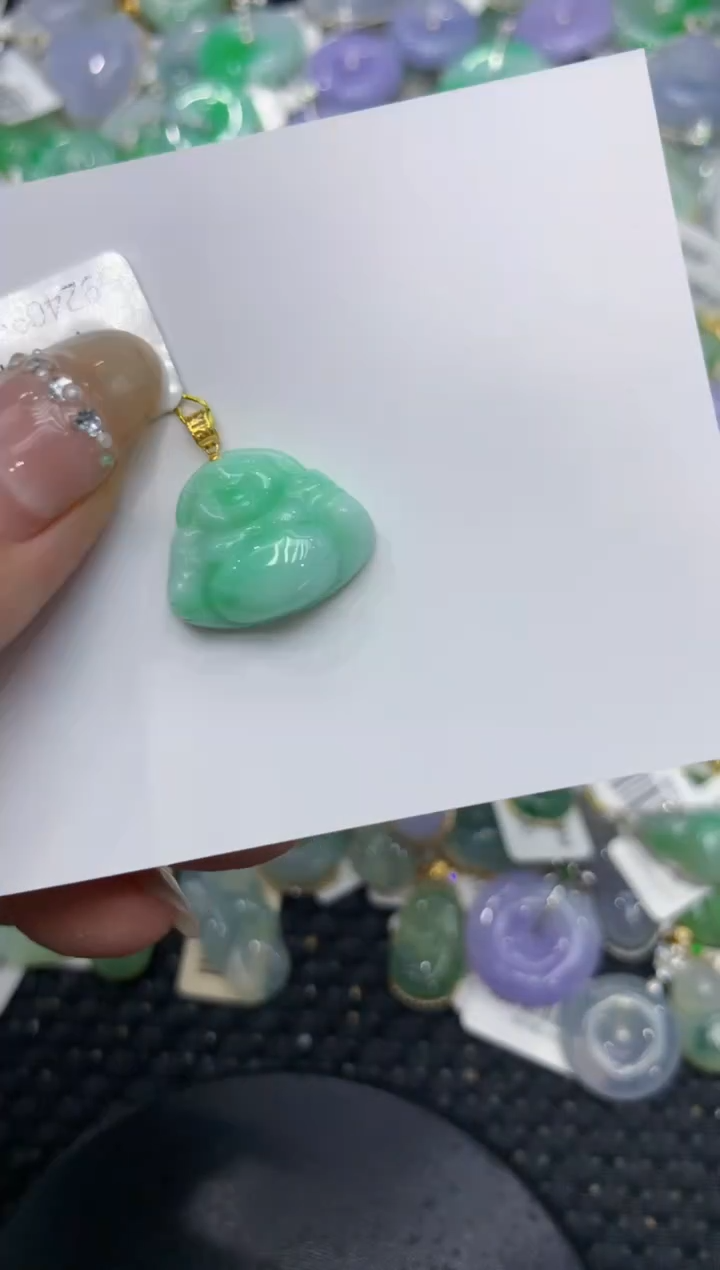 【闪购商品】翡翠颈饰18K金镶嵌 222222222