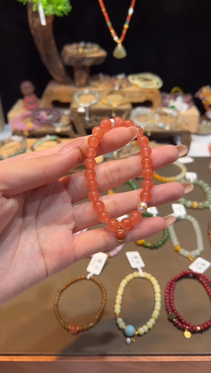 未镶嵌手链玛瑙/玉髓手饰@@H4143