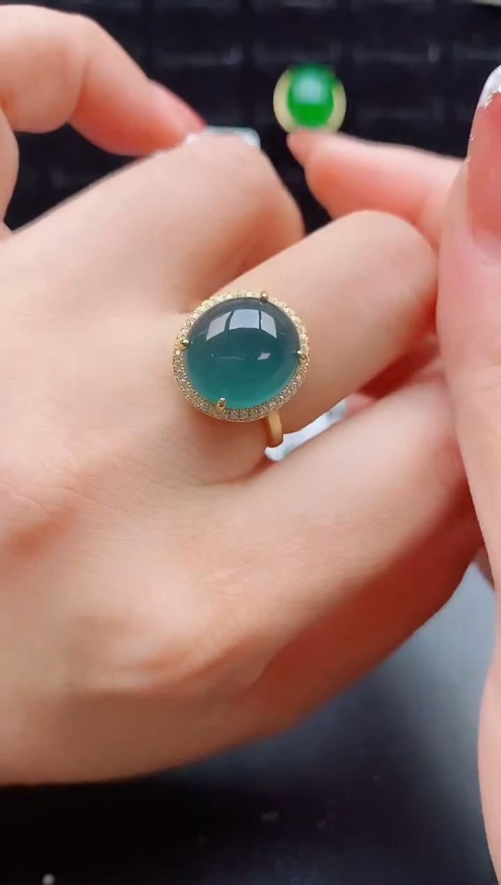 【闪购商品】翡翠戒指银S925镶嵌12121212121