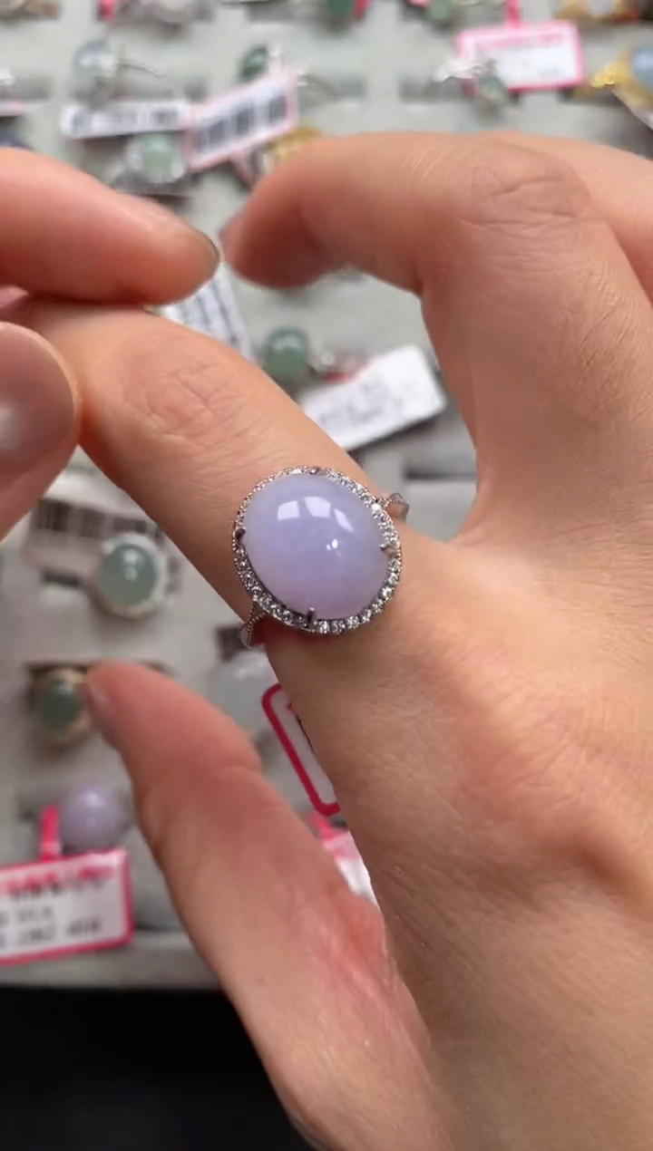 【闪购商品】翡翠戒指银S925镶嵌11111--8