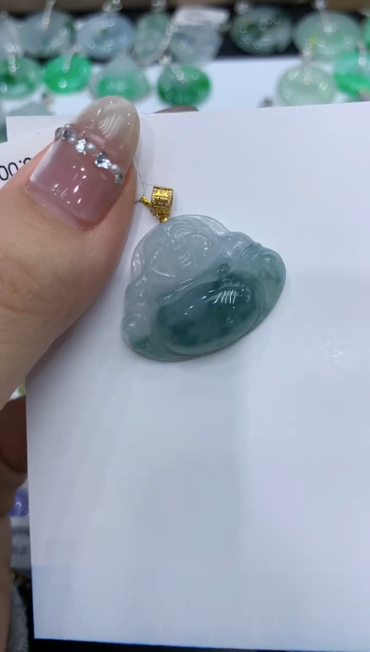 【闪购商品】翡翠颈饰18K金镶嵌222222222