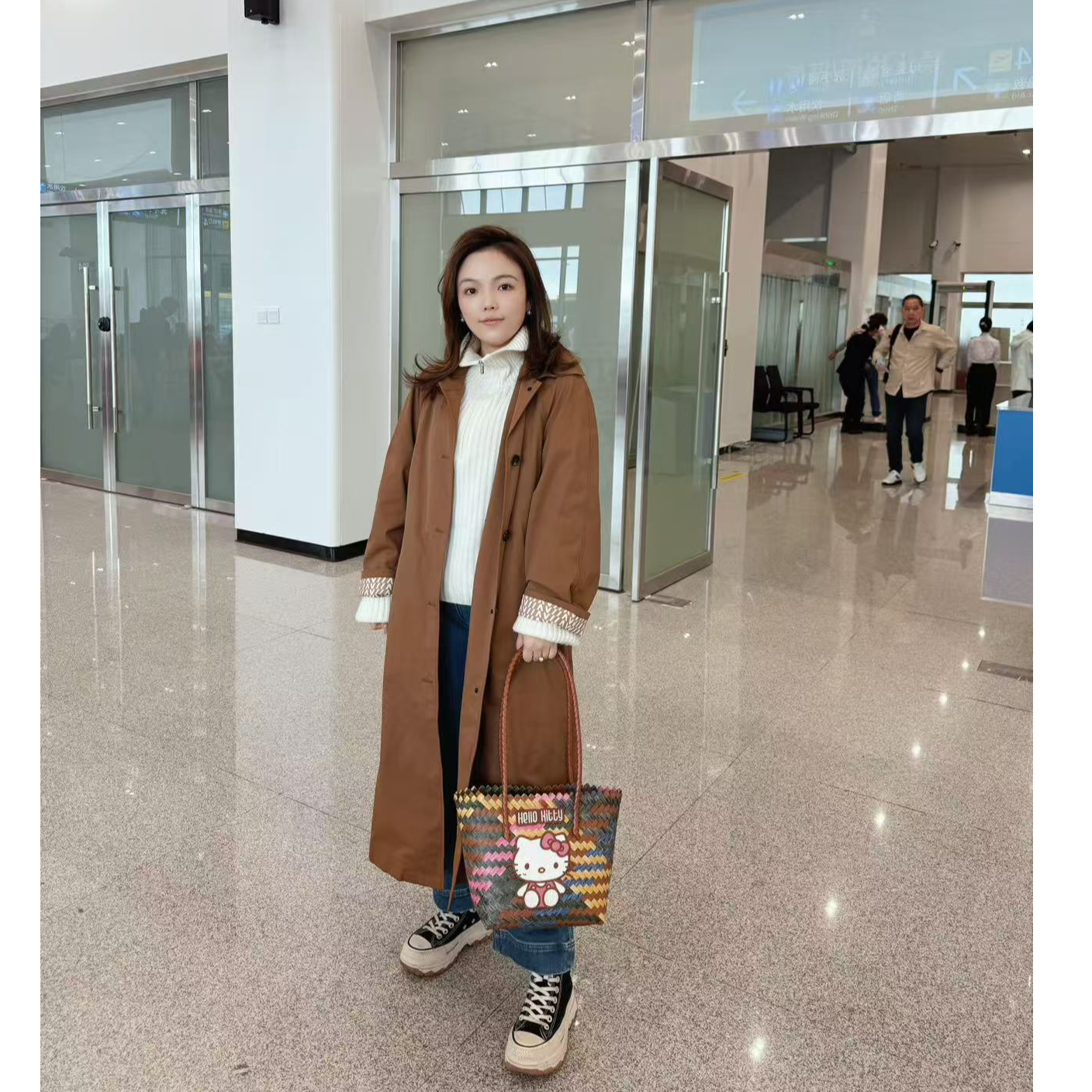 哈哈妈专属编织撞色手提包四季通用可爱风