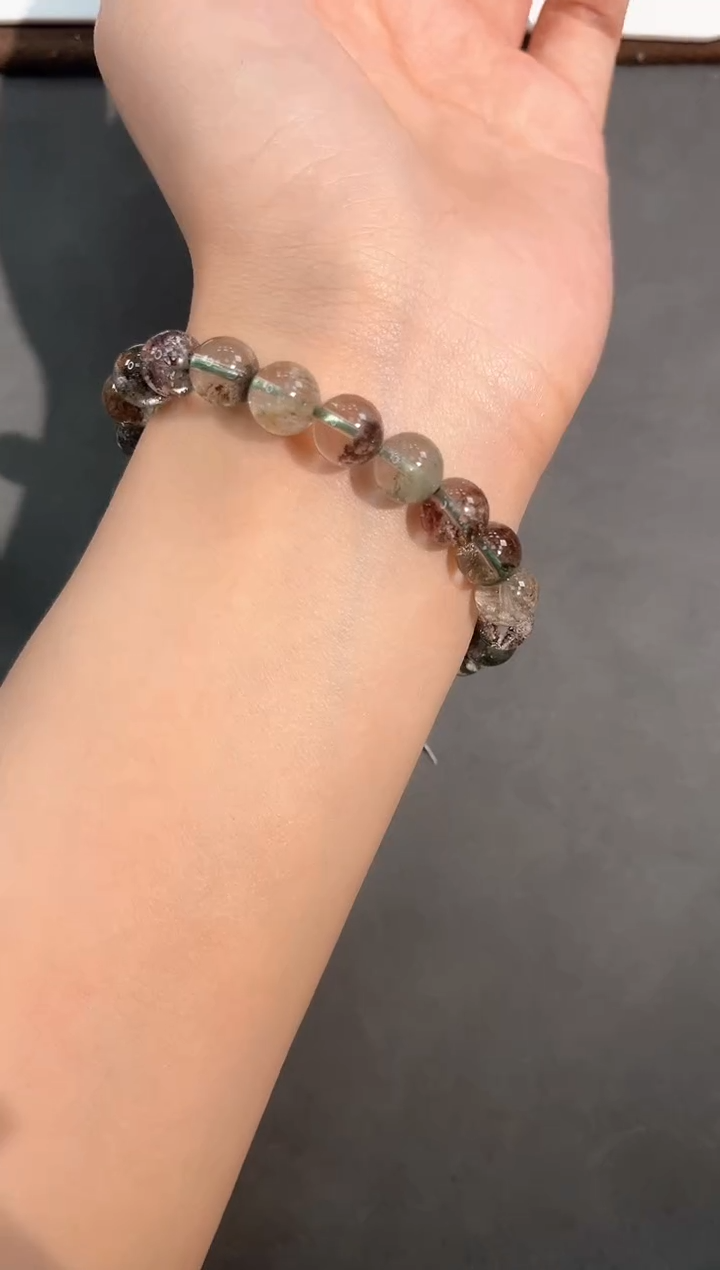 水晶手链未镶嵌54号四季幽灵单圈8mm