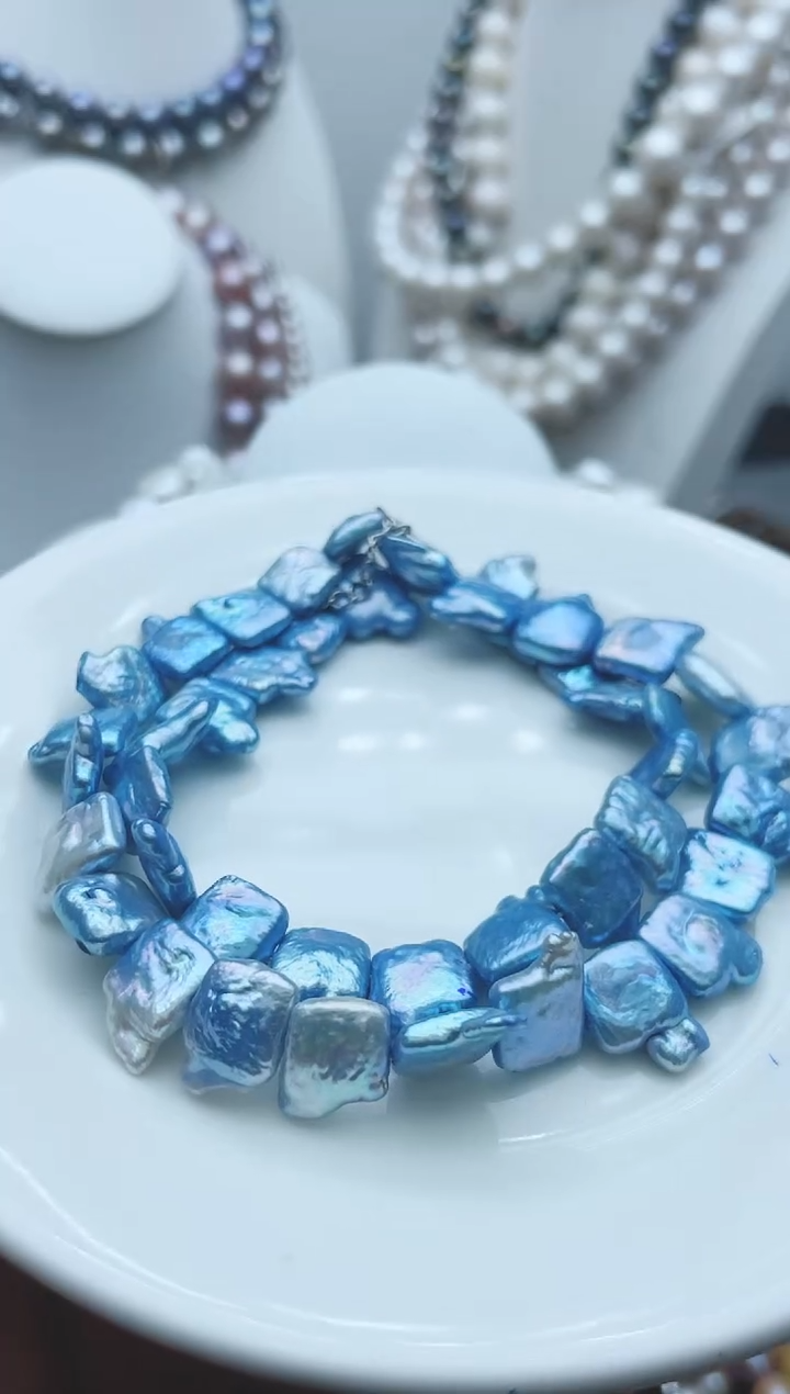 【闪购商品】淡水珍珠颈饰钛钢1