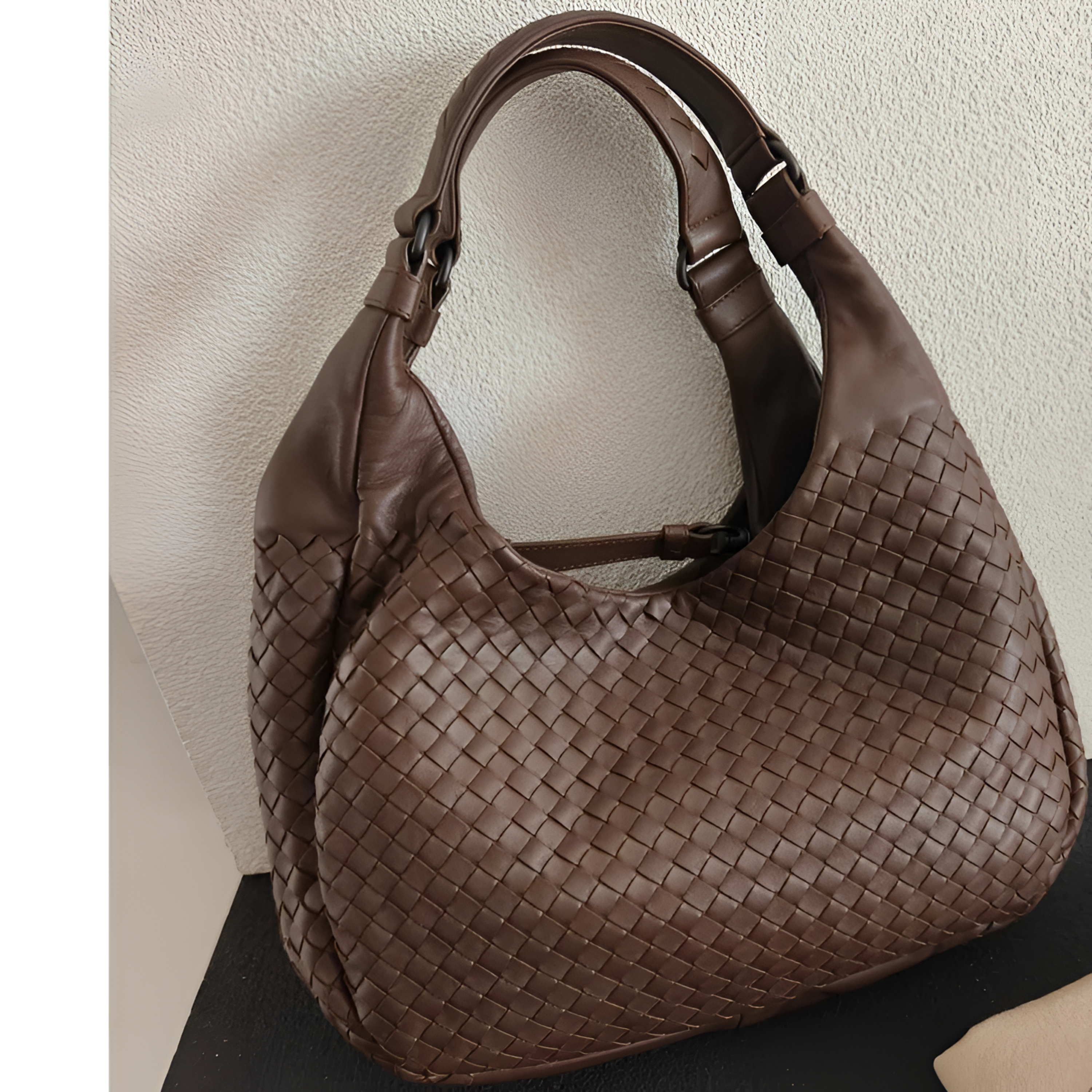 95新 BOTTEGA VENETA/葆蝶家 编织 和尚包 单肩包P215155279