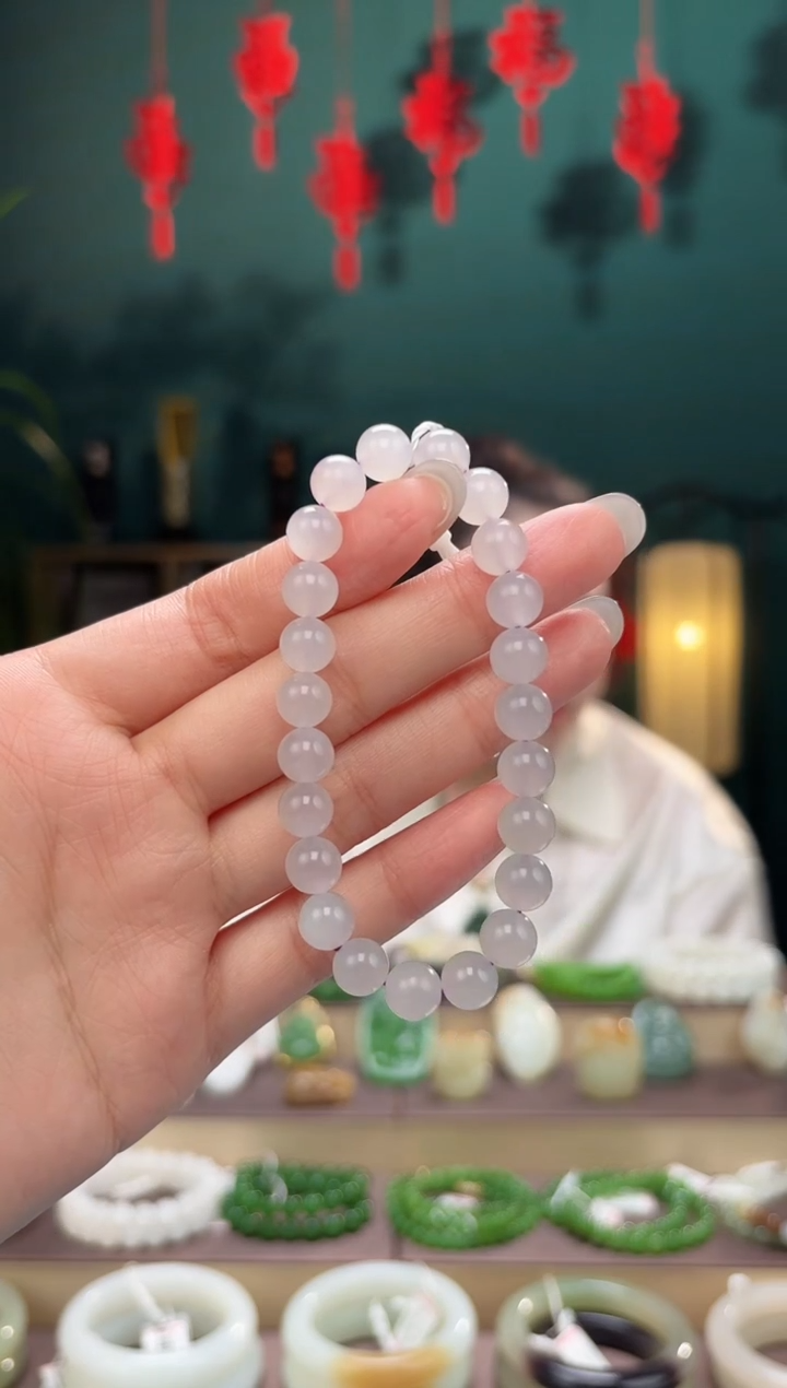 【闪购商品】和田玉手串未镶嵌卡8手串