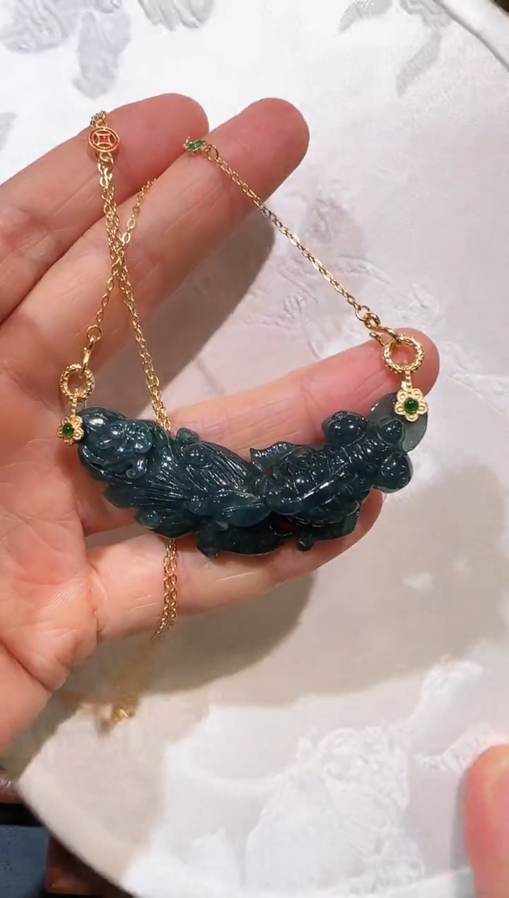 【闪购商品】翡翠颈饰未镶嵌国风