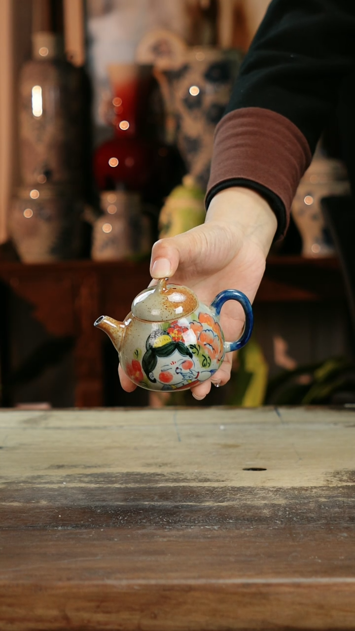 【闪购商品】瓷片景德镇纯手工釉下彩精品花瓶