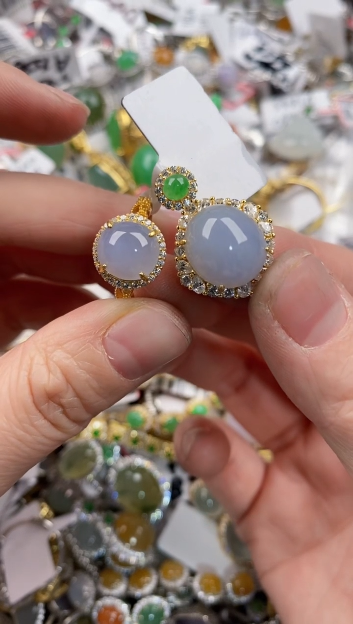 银S925镶嵌戒指翡翠12-12-12     1