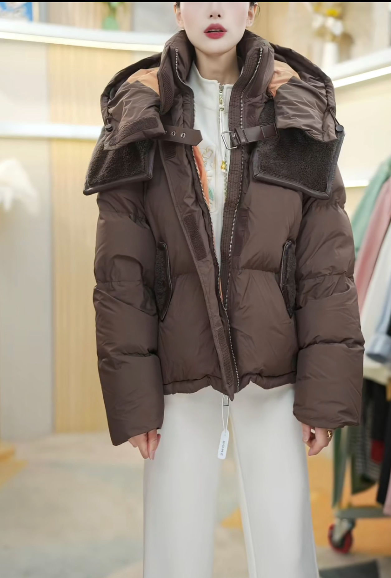 【Z2514】新款2025气质女士百搭棉服