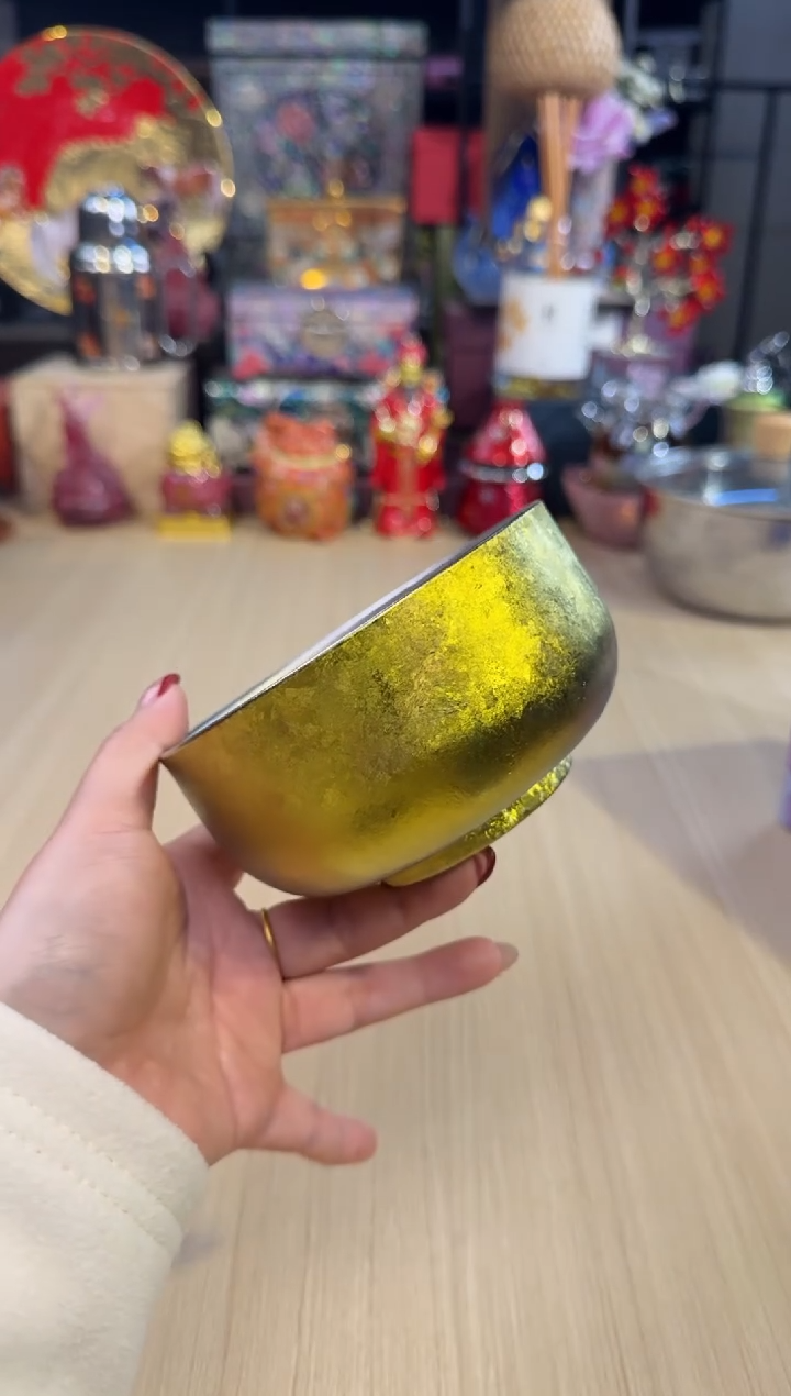 83态极500ml纯钛碗-金