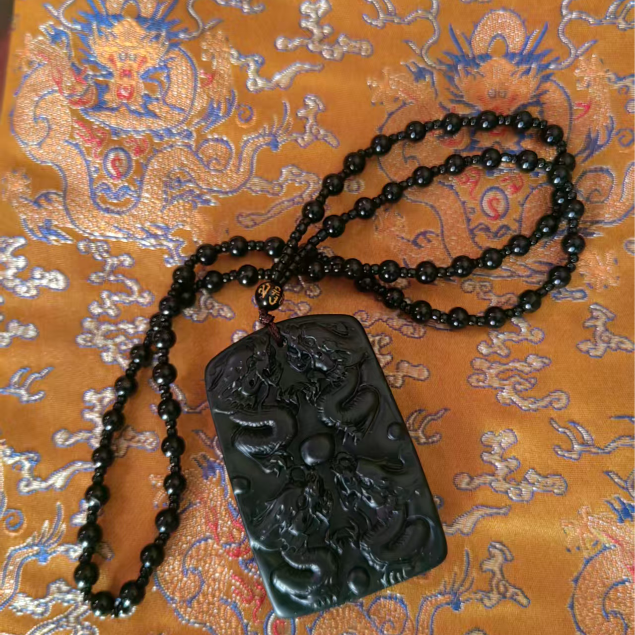 摆件精品摆件摆件 好漂亮 黑色龙吊件