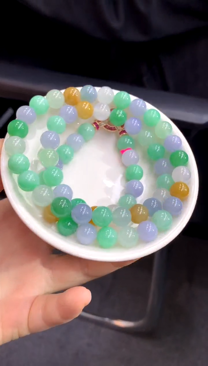 未镶嵌手串翡翠379-中国好珍宝