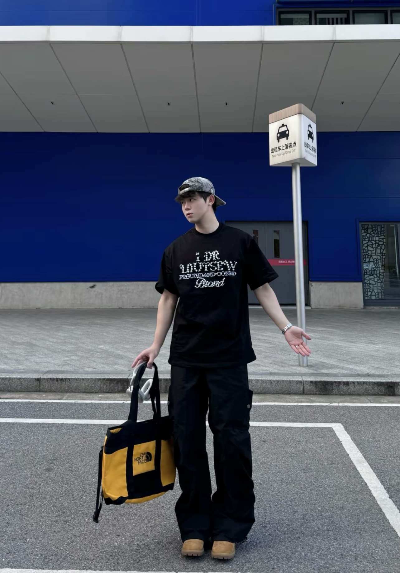 （瑕疵！卡擦标）谁穿都好看！价格越来越便宜！国潮珍珠短袖男女