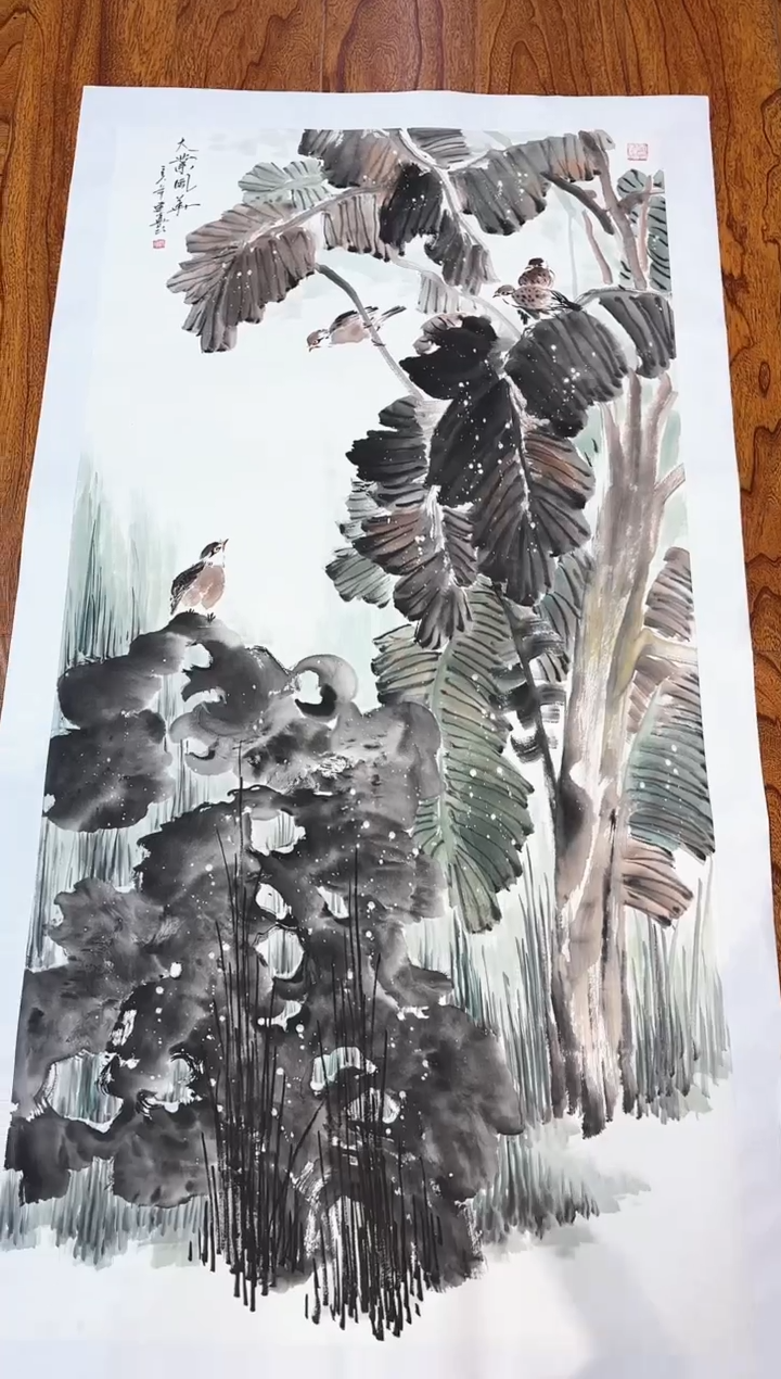 【闪购商品】国画周建真老师亲笔绘画作品27-93