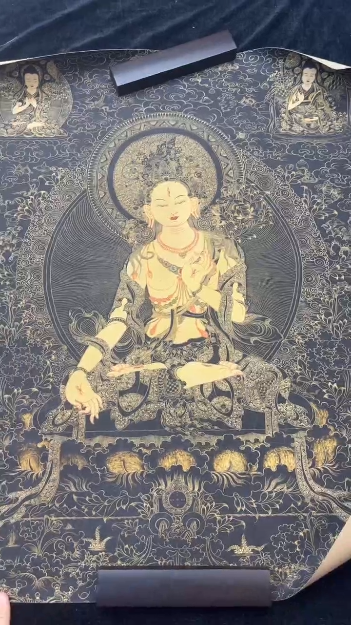 装裱画精美唐卡艺术绘画作品