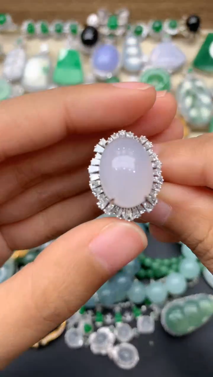 【闪购商品】翡翠戒指18K金镶嵌138-中国好珍宝