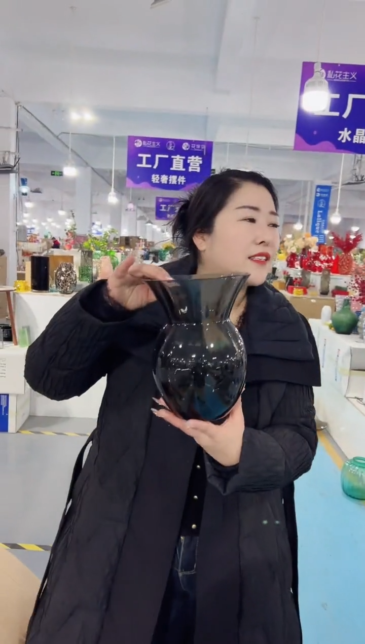 【闪购商品】玻璃花伴你花瓶微瑕-X88I