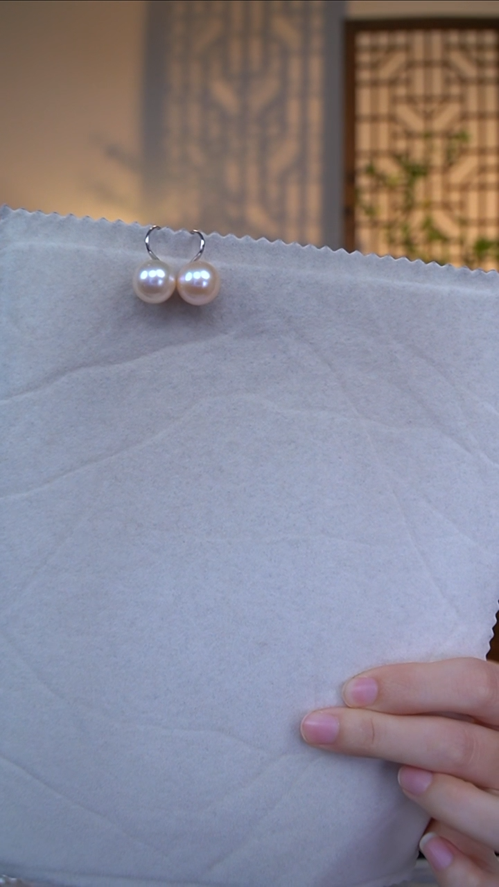 未镶嵌耳饰淡水珍珠粉泡泡耳钩13-14FE0129