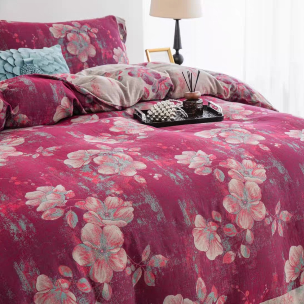 精品轻奢亲肤双层纱四件套-锦梦