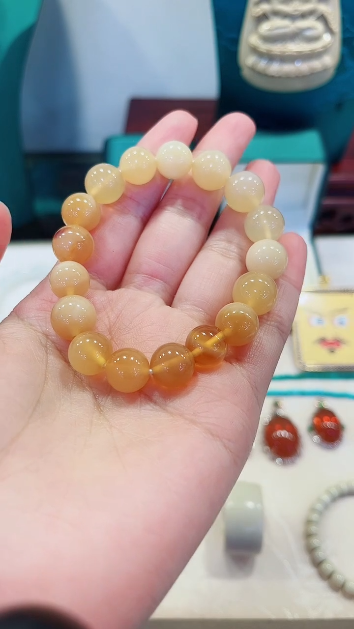 【闪购商品】蛋白石手串未镶嵌多样性发其一30614
