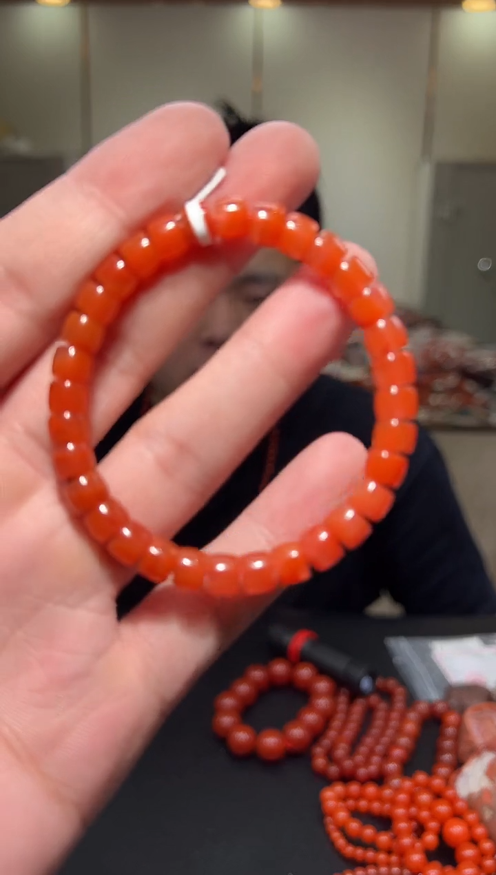 【闪购商品】南红玛瑙手链未镶嵌7mm/yz01660多样性发货