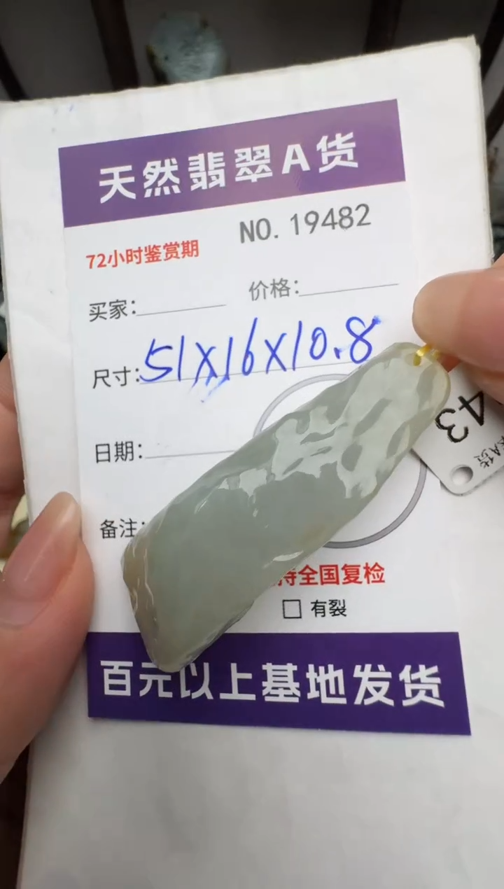 【闪购商品】翡翠颈饰未镶嵌翡翠19482