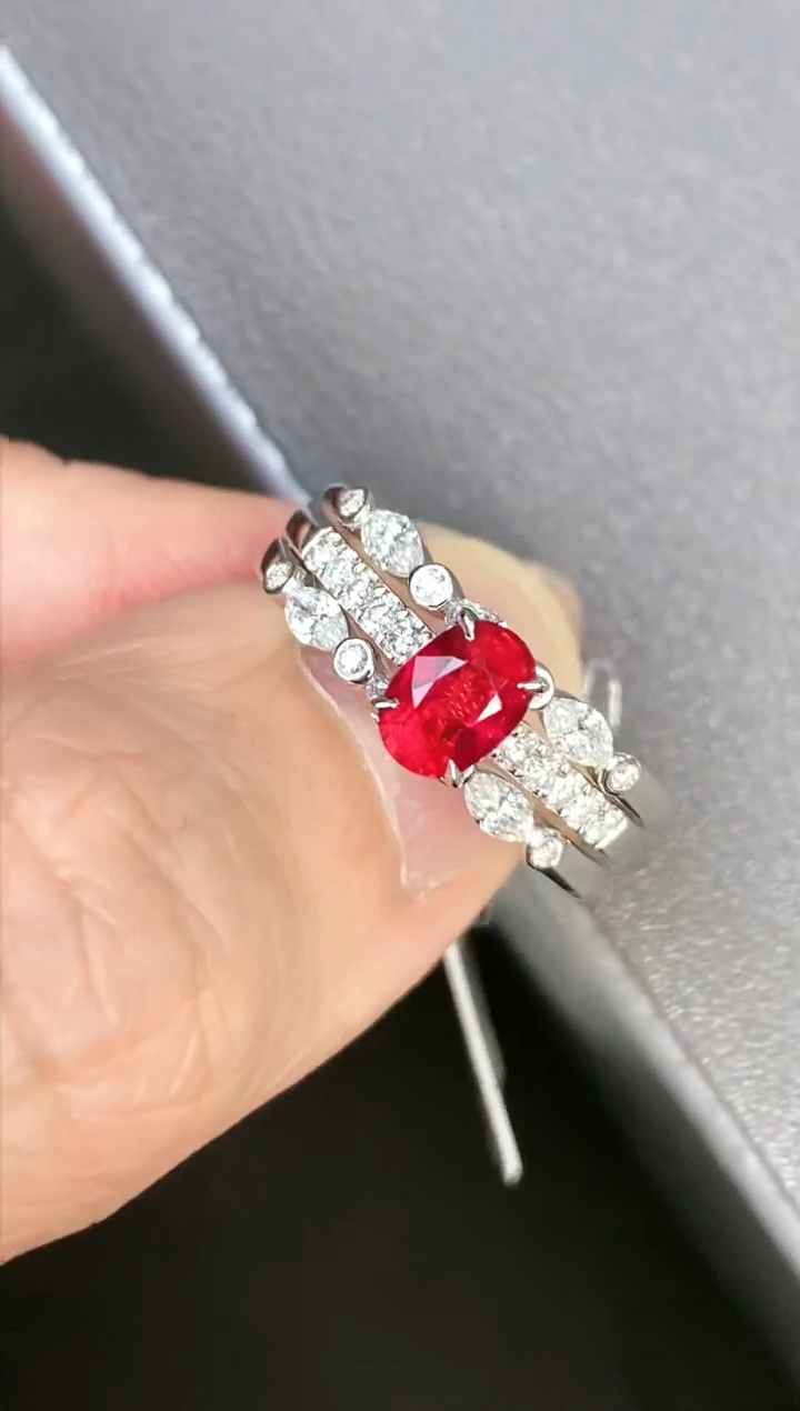 【闪购商品】红宝石戒指18K金镶嵌1.0ct/年货节专属价