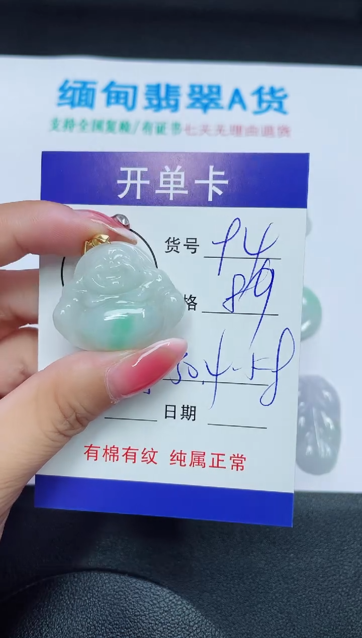 翡翠未镶嵌吊坠(赠链)94