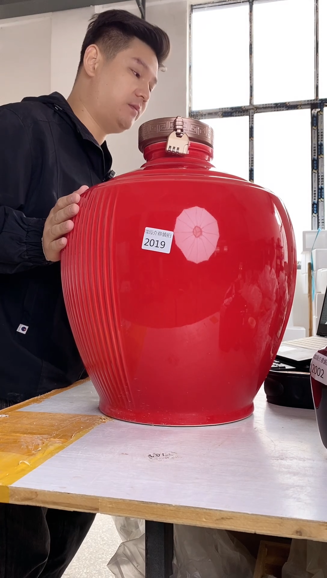 50斤红色竖条纹 2019微瑕无锁不支持退换