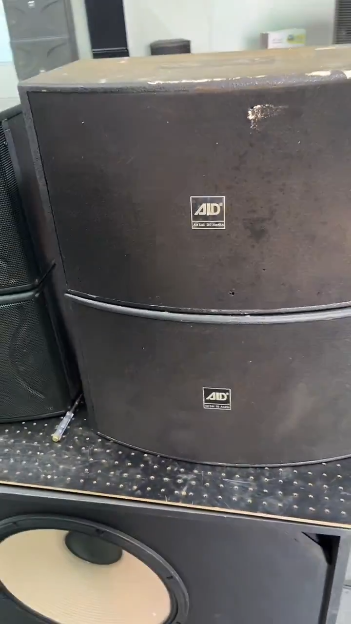 不包邮 10寸卡包音响 二手 KTV音箱一对   运费到付