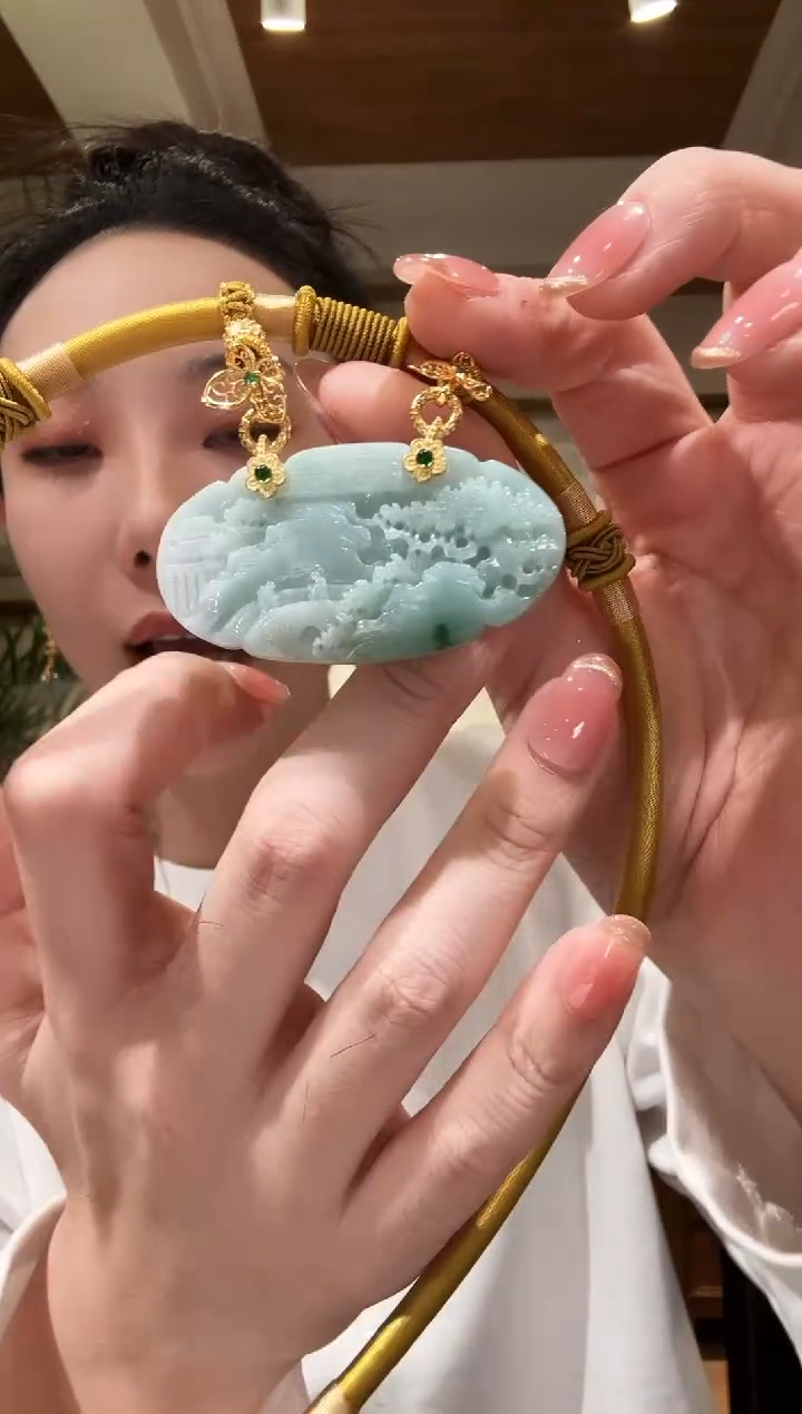 【闪购商品】翡翠颈饰未镶嵌国风