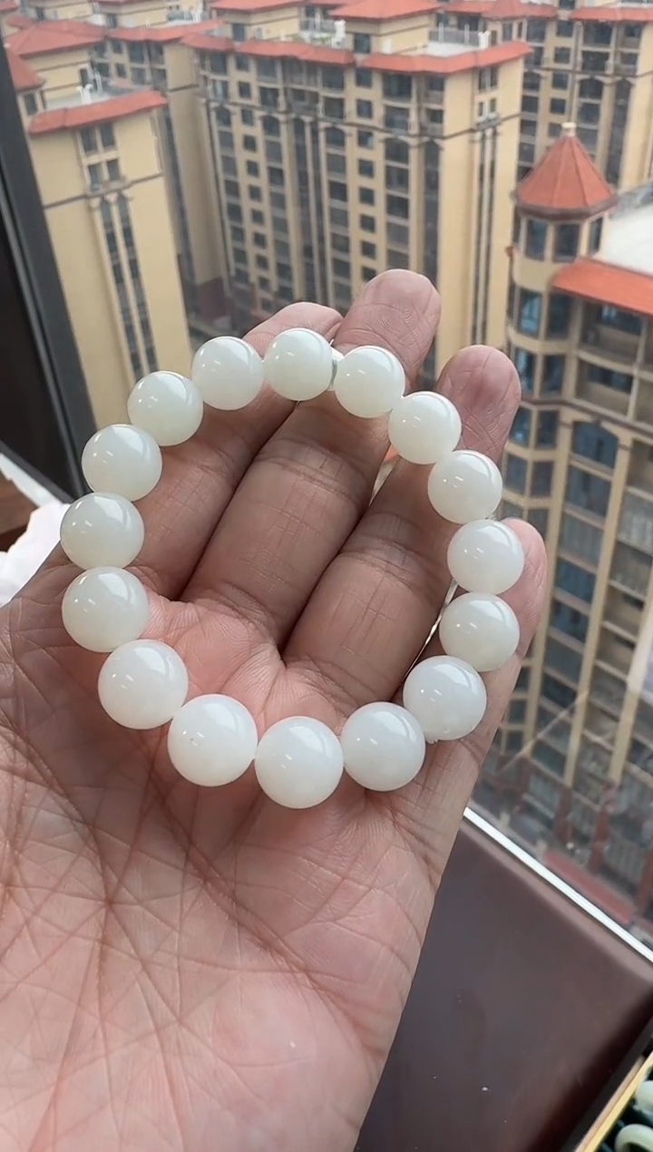 【闪购商品】未镶嵌和田玉手串白玉手串