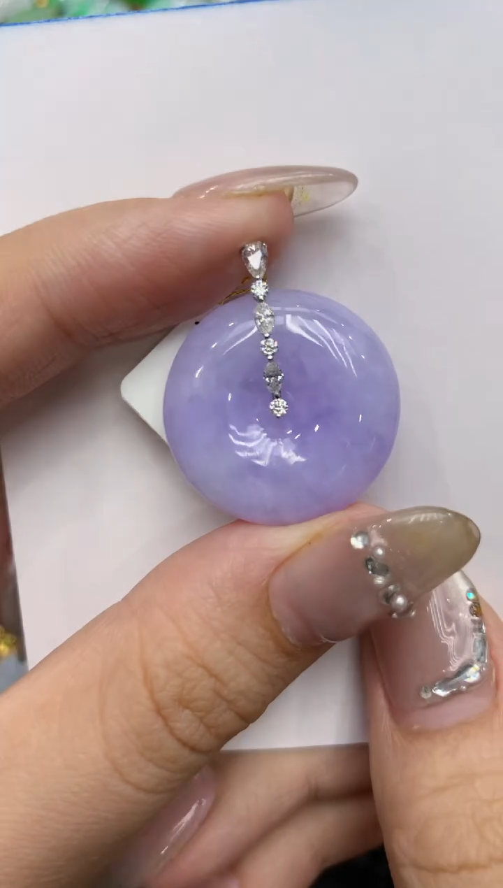 【闪购商品】翡翠颈饰18K金镶嵌222222222