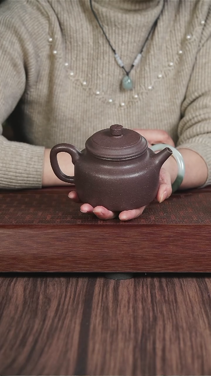 【闪购商品】紫砂茶壶粗砂 天青 德钟