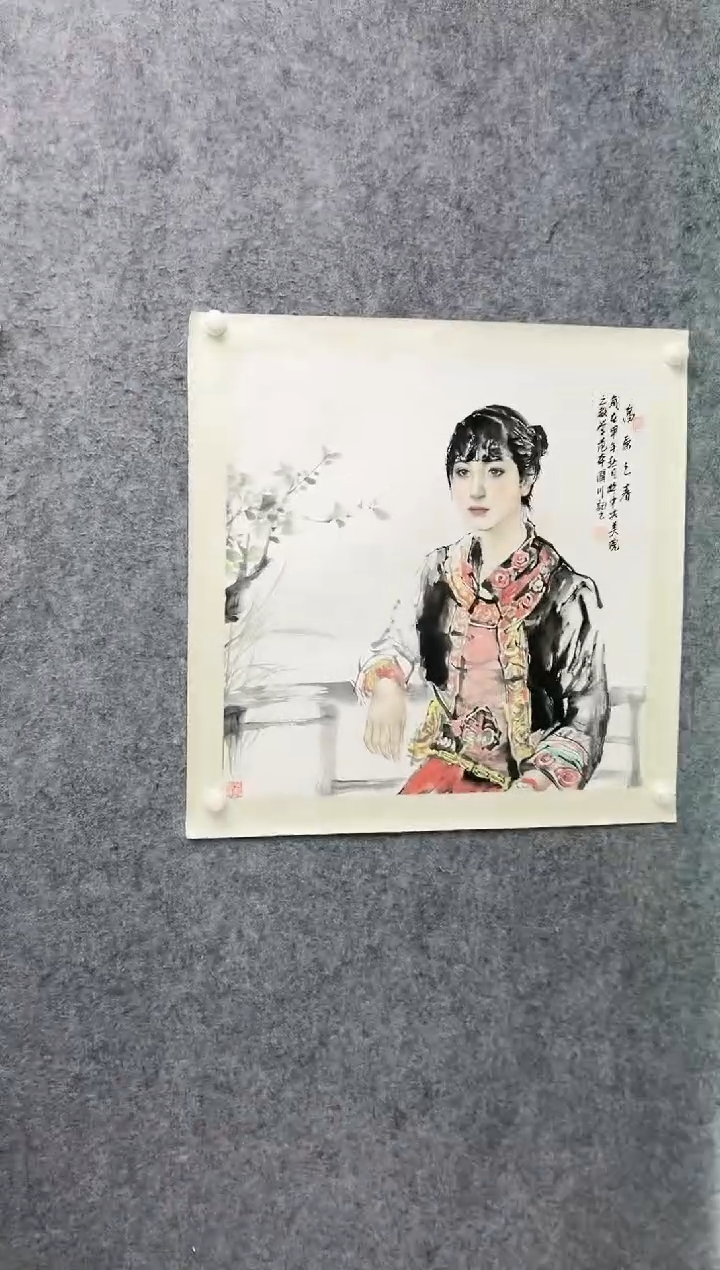 【闪购商品】绘画贺润川-4平尺-国画-红