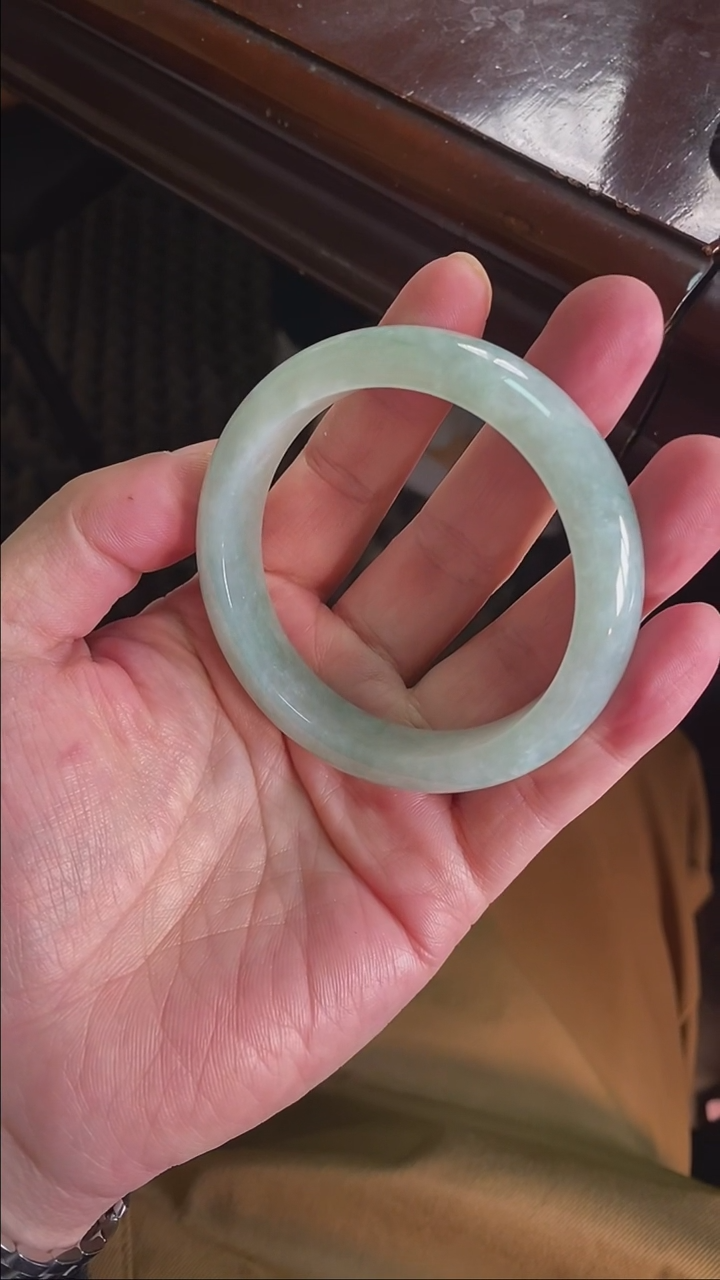 【闪购商品】定制翡翠手镯未镶嵌12817号57.7圈